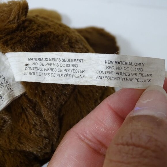 Mary Meyer Brown Plush Moose Stuffed Animal Toy 10.5" Machine Washable - Picture 7 of 9